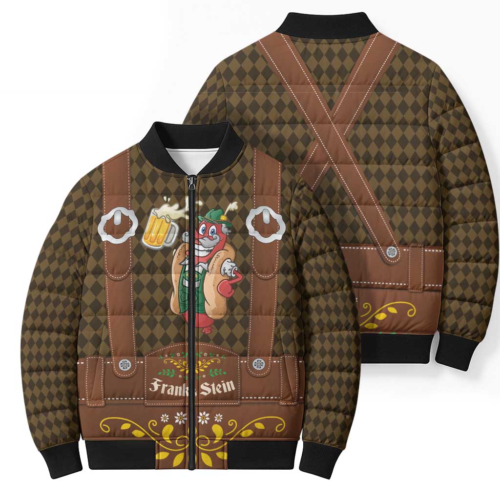 Frank & Stein Oktoberfest Bomber Puffer Jacket Beer Festival German Bavarian - Wonder Print Shop