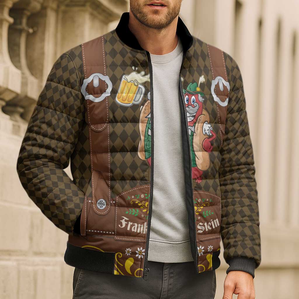 Frank & Stein Oktoberfest Bomber Puffer Jacket Beer Festival German Bavarian - Wonder Print Shop