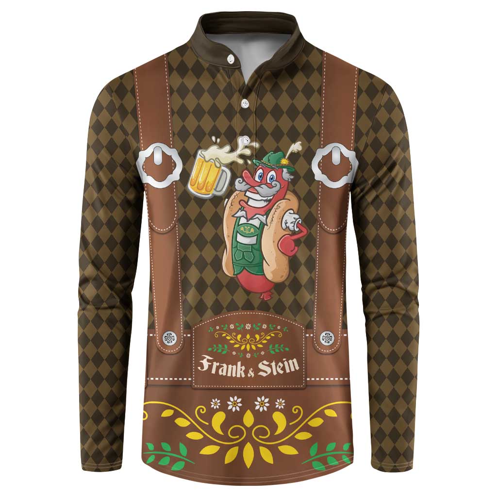 Frank & Stein Oktoberfest Button Sweatshirt Beer Festival German Bavarian - Wonder Print Shop