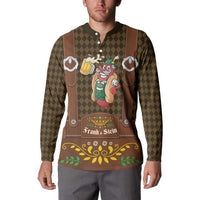 Frank & Stein Oktoberfest Button Sweatshirt Beer Festival German Bavarian - Wonder Print Shop