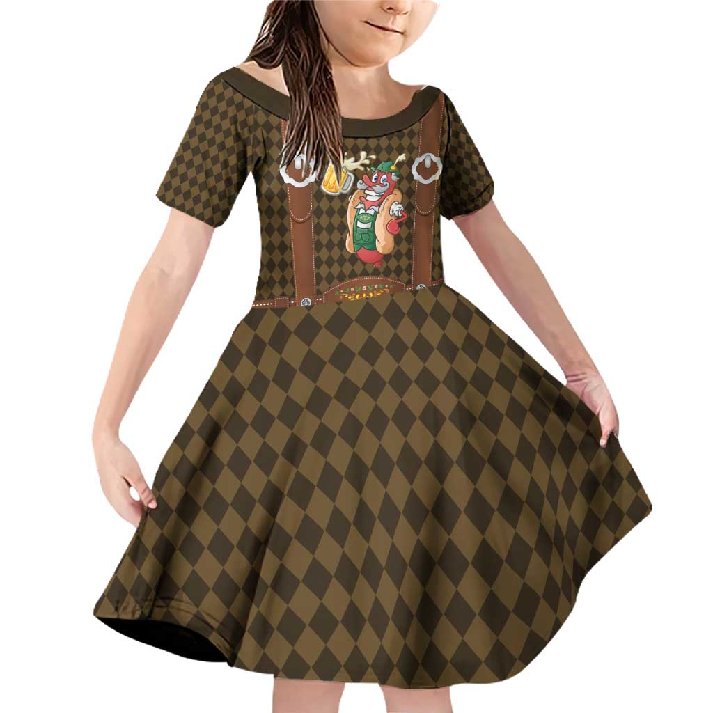 Frank & Stein Oktoberfest Family Matching Off Shoulder Short Dress and Hawaiian Shirt Beer Festival German Bavarian - Wonder Print Shop