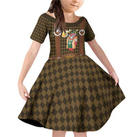 Frank & Stein Oktoberfest Family Matching Off Shoulder Short Dress and Hawaiian Shirt Beer Festival German Bavarian - Wonder Print Shop