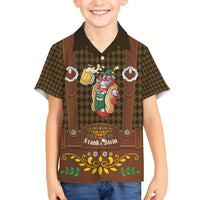 Frank & Stein Oktoberfest Family Matching Off Shoulder Short Dress and Hawaiian Shirt Beer Festival German Bavarian - Wonder Print Shop