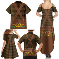 Frank & Stein Oktoberfest Family Matching Summer Maxi Dress and Hawaiian Shirt Beer Festival German Bavarian - Wonder Print Shop