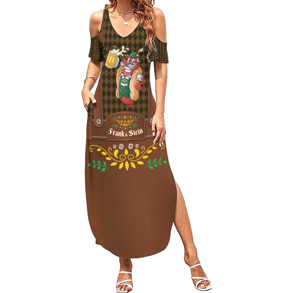 Frank & Stein Oktoberfest Family Matching Summer Maxi Dress and Hawaiian Shirt Beer Festival German Bavarian - Wonder Print Shop