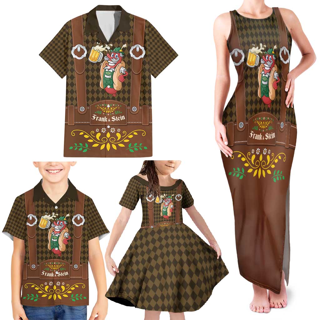 Frank & Stein Oktoberfest Family Matching Tank Maxi Dress and Hawaiian Shirt Beer Festival German Bavarian - Wonder Print Shop