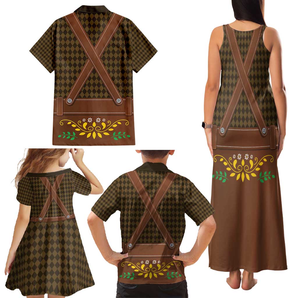 Frank & Stein Oktoberfest Family Matching Tank Maxi Dress and Hawaiian Shirt Beer Festival German Bavarian - Wonder Print Shop