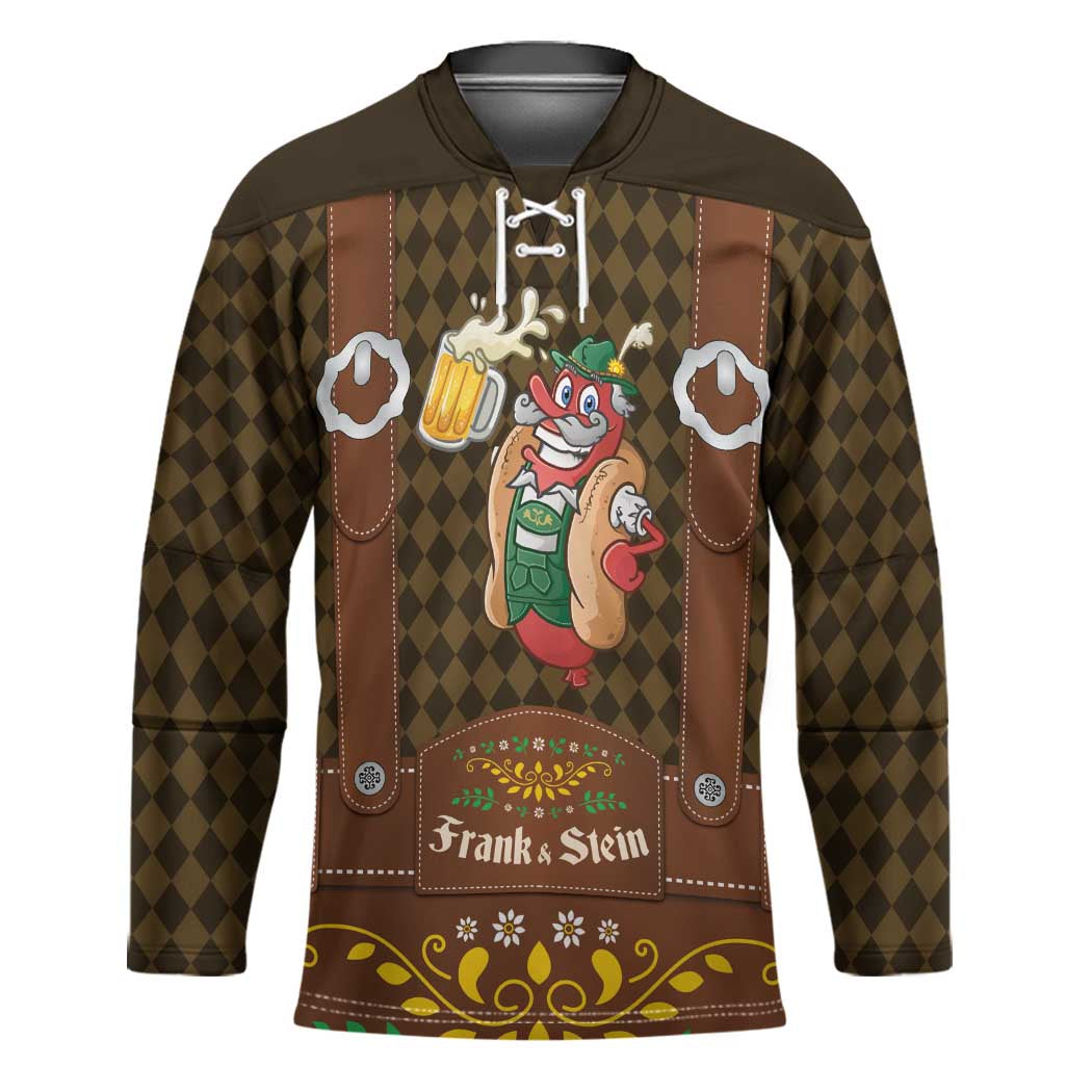 Frank & Stein Oktoberfest Hockey Jersey Beer Festival German Bavarian - Wonder Print Shop