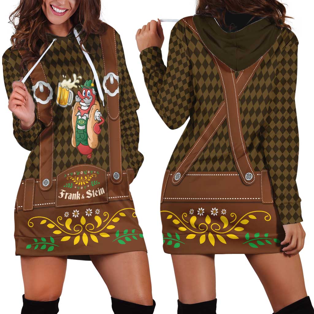 Frank & Stein Oktoberfest Hoodie Dress Beer Festival German Bavarian - Wonder Print Shop