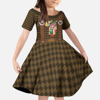 Frank & Stein Oktoberfest Kid Short Sleeve Dress Beer Festival German Bavarian - Wonder Print Shop