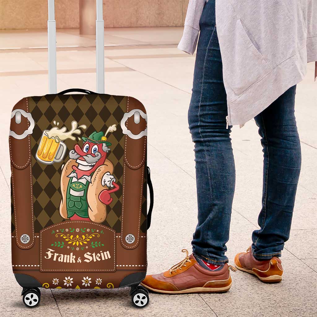 Frank & Stein Oktoberfest Luggage Cover Beer Festival German Bavarian - Wonder Print Shop