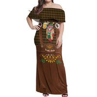 Frank & Stein Oktoberfest Off Shoulder Maxi Dress Beer Festival German Bavarian - Wonder Print Shop