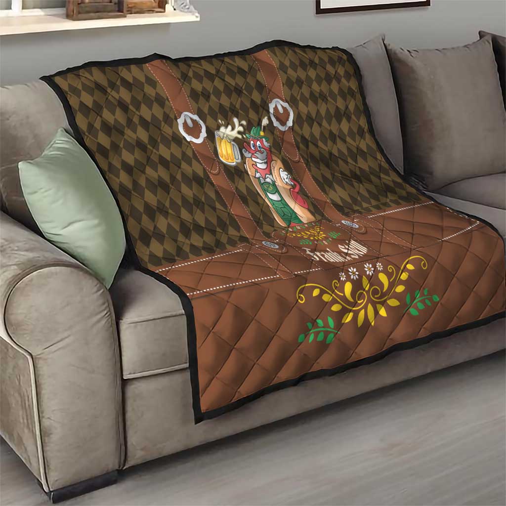 Frank & Stein Oktoberfest Quilt Beer Festival German Bavarian - Wonder Print Shop