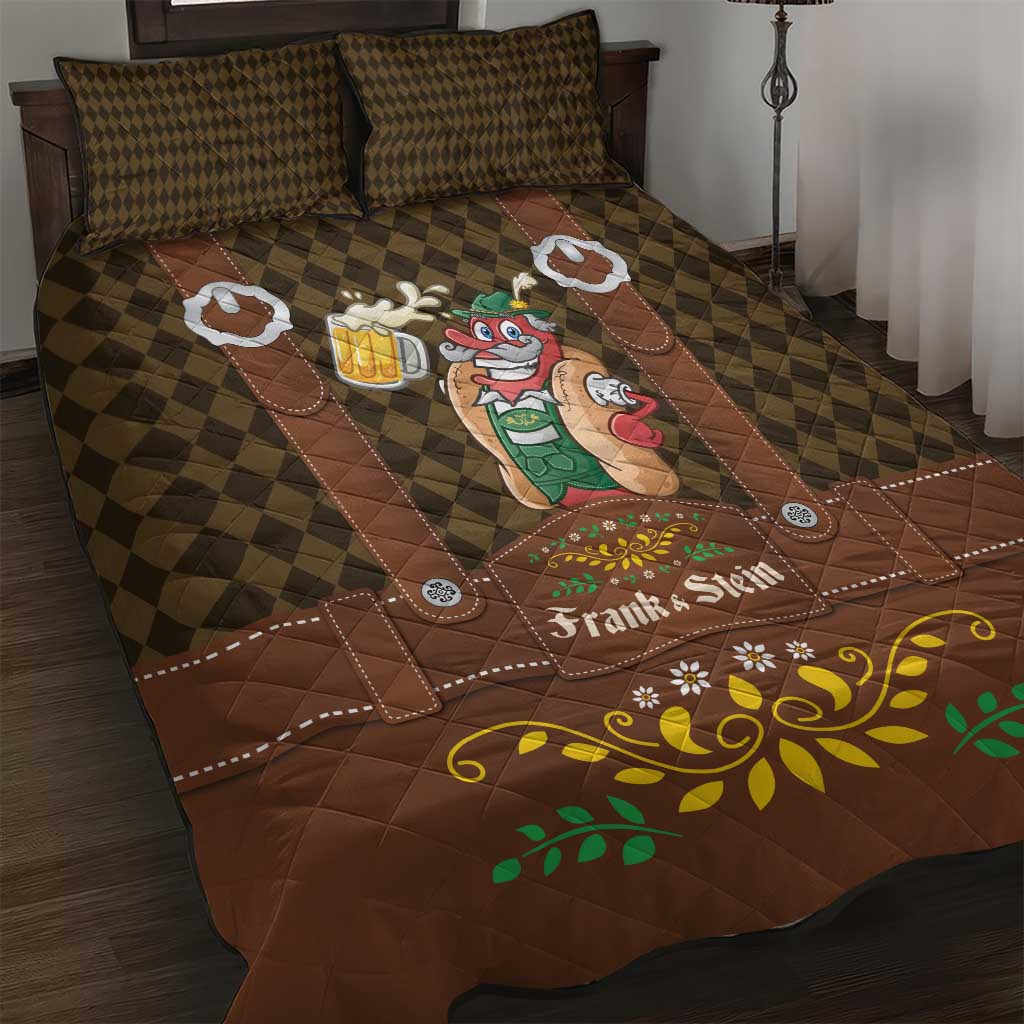 Frank & Stein Oktoberfest Quilt Bed Set Beer Festival German Bavarian - Wonder Print Shop
