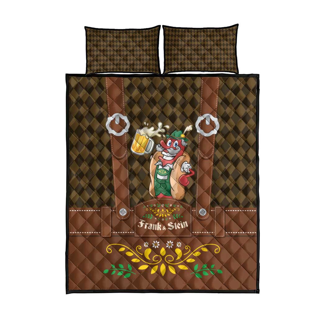 Frank & Stein Oktoberfest Quilt Bed Set Beer Festival German Bavarian - Wonder Print Shop