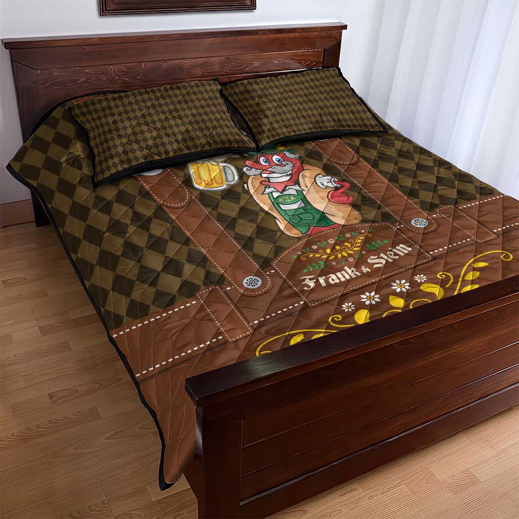 Frank & Stein Oktoberfest Quilt Bed Set Beer Festival German Bavarian - Wonder Print Shop