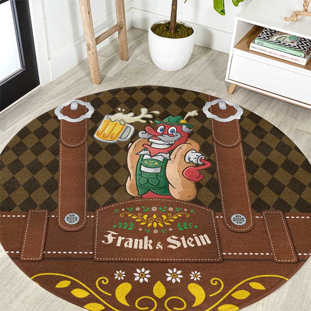 Frank & Stein Oktoberfest Round Carpet Beer Festival German Bavarian - Wonder Print Shop