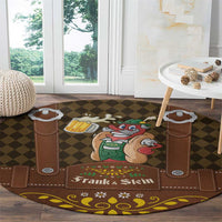 Frank & Stein Oktoberfest Round Carpet Beer Festival German Bavarian - Wonder Print Shop
