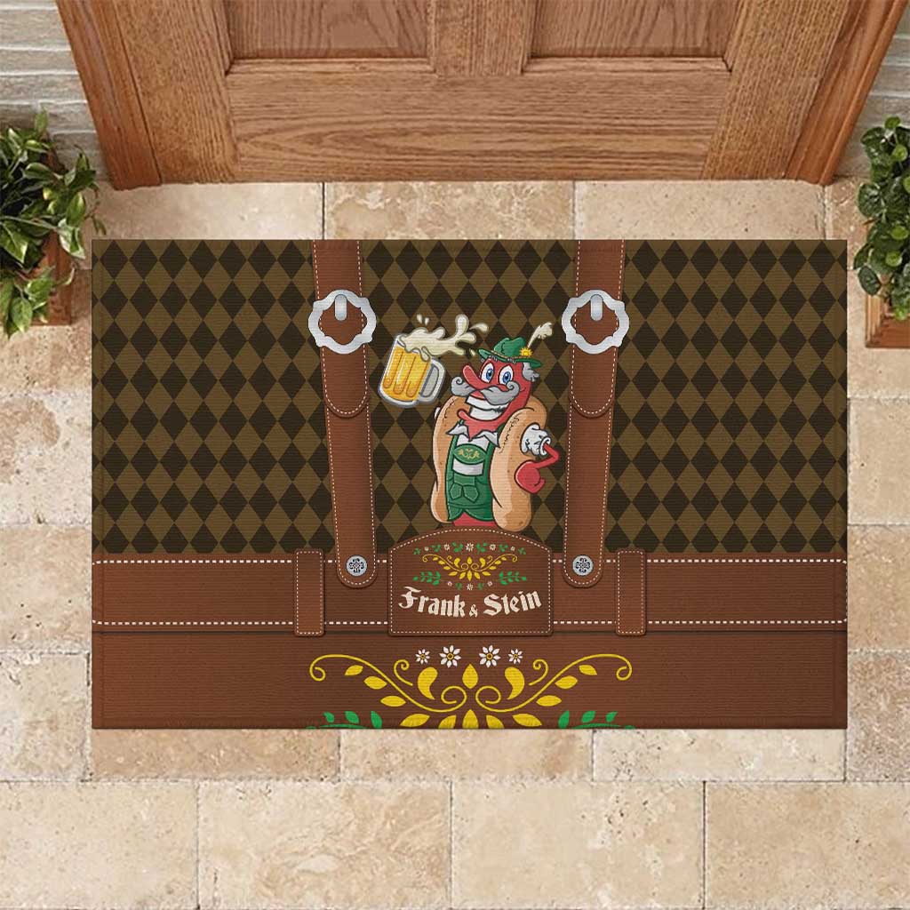 Frank & Stein Oktoberfest Rubber Doormat Beer Festival German Bavarian - Wonder Print Shop