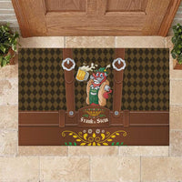 Frank & Stein Oktoberfest Rubber Doormat Beer Festival German Bavarian - Wonder Print Shop