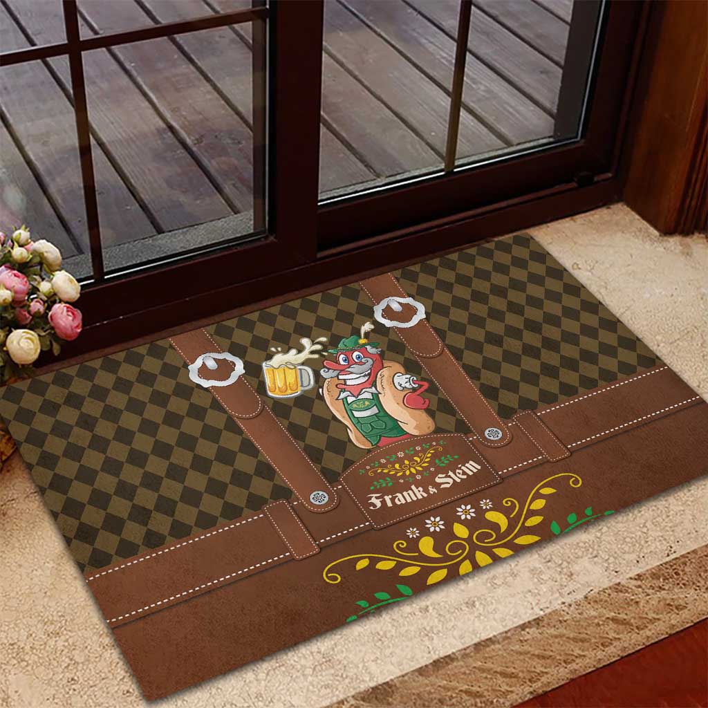 Frank & Stein Oktoberfest Rubber Doormat Beer Festival German Bavarian - Wonder Print Shop