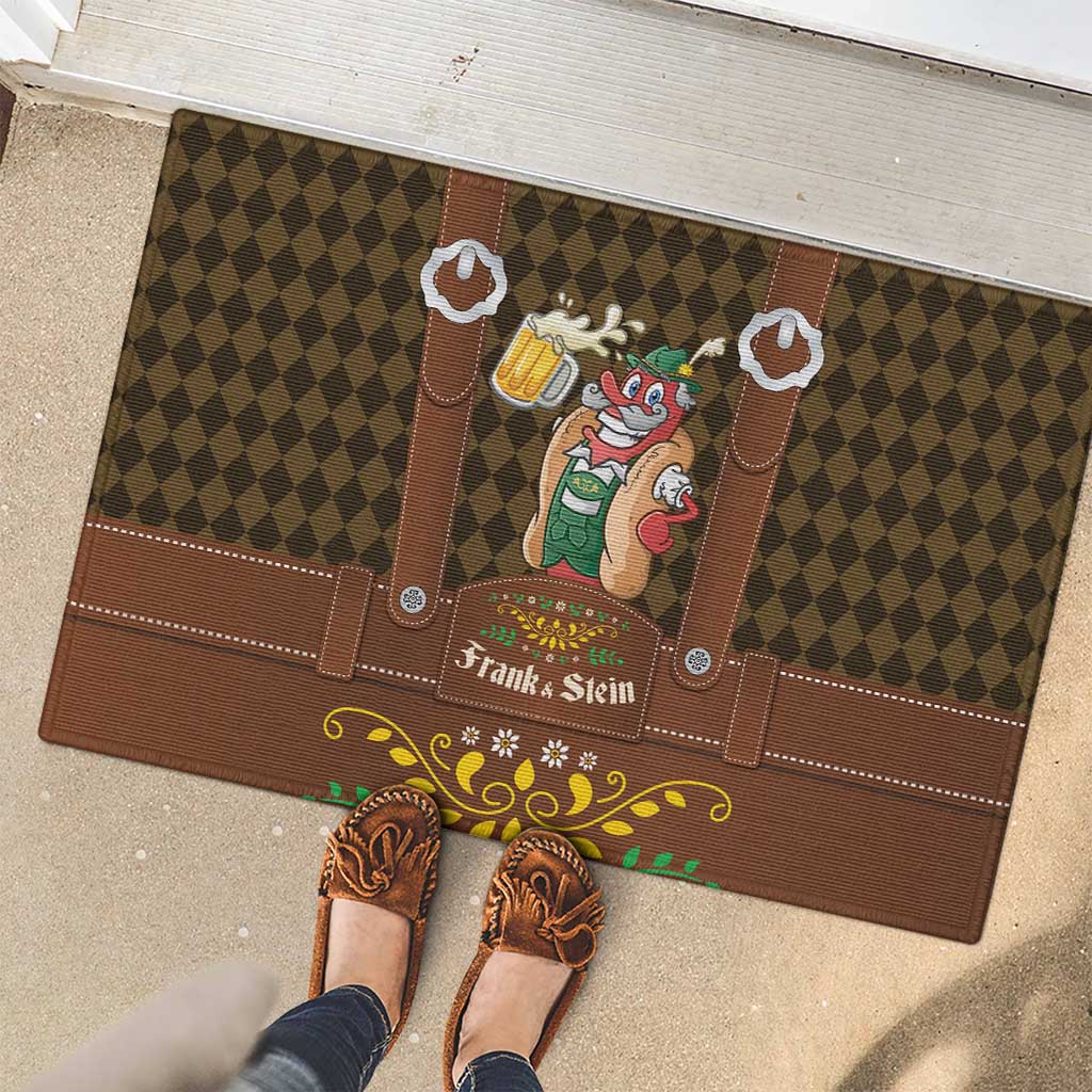 Frank & Stein Oktoberfest Rubber Doormat Beer Festival German Bavarian - Wonder Print Shop