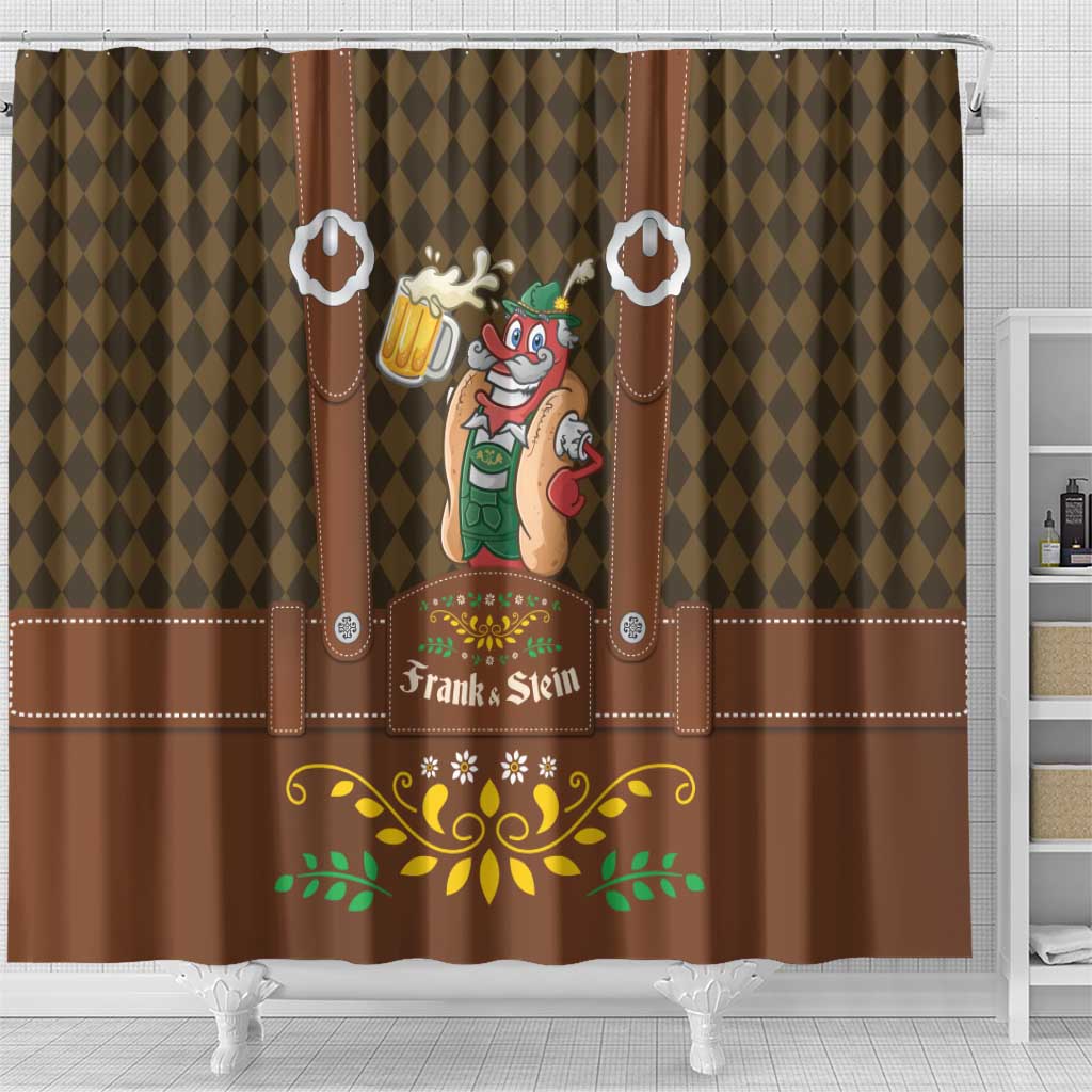 Frank & Stein Oktoberfest Shower Curtain Beer Festival German Bavarian - Wonder Print Shop