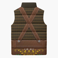 Frank & Stein Oktoberfest Sleeveless Puffer Jacket Beer Festival German Bavarian - Wonder Print Shop