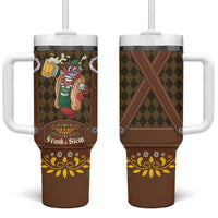 Frank & Stein Oktoberfest Tumbler With Handle Beer Festival German Bavarian - Wonder Print Shop