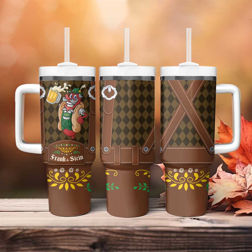 Frank & Stein Oktoberfest Tumbler With Handle Beer Festival German Bavarian - Wonder Print Shop