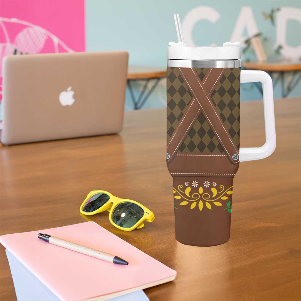 Frank & Stein Oktoberfest Tumbler With Handle Beer Festival German Bavarian - Wonder Print Shop