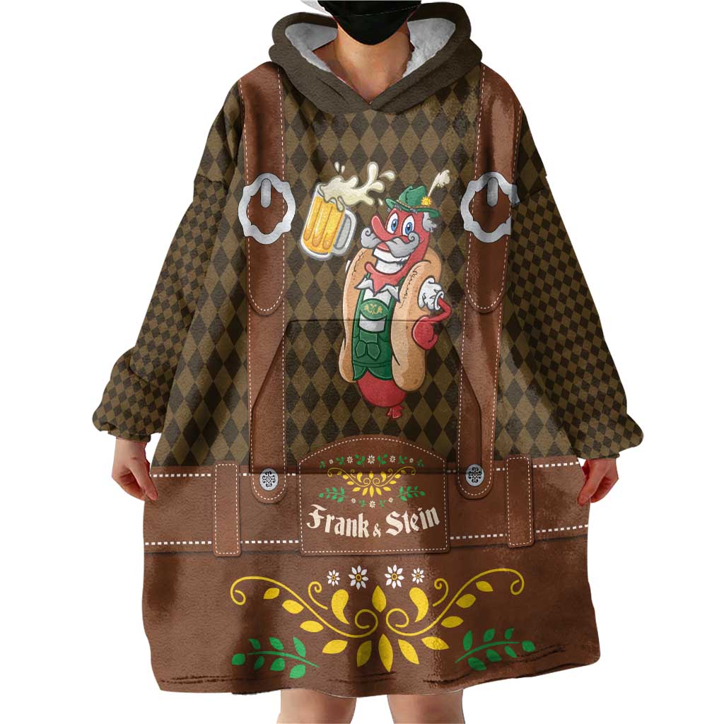 Frank & Stein Oktoberfest Wearable Blanket Hoodie Beer Festival German Bavarian - Wonder Print Shop