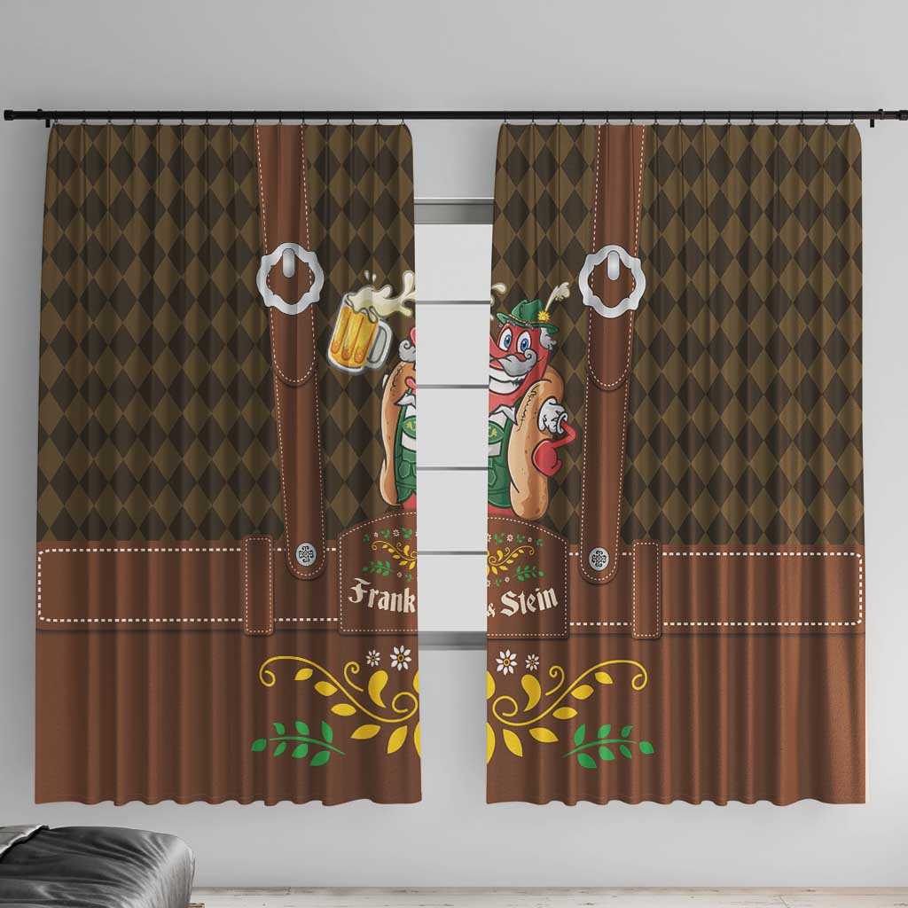 Frank & Stein Oktoberfest Window Curtain Beer Festival German Bavarian - Wonder Print Shop