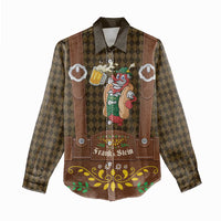 Frank & Stein Oktoberfest Women Casual Shirt Beer Festival German Bavarian - Wonder Print Shop