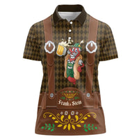 Frank & Stein Oktoberfest Women Polo Shirt Beer Festival German Bavarian - Wonder Print Shop