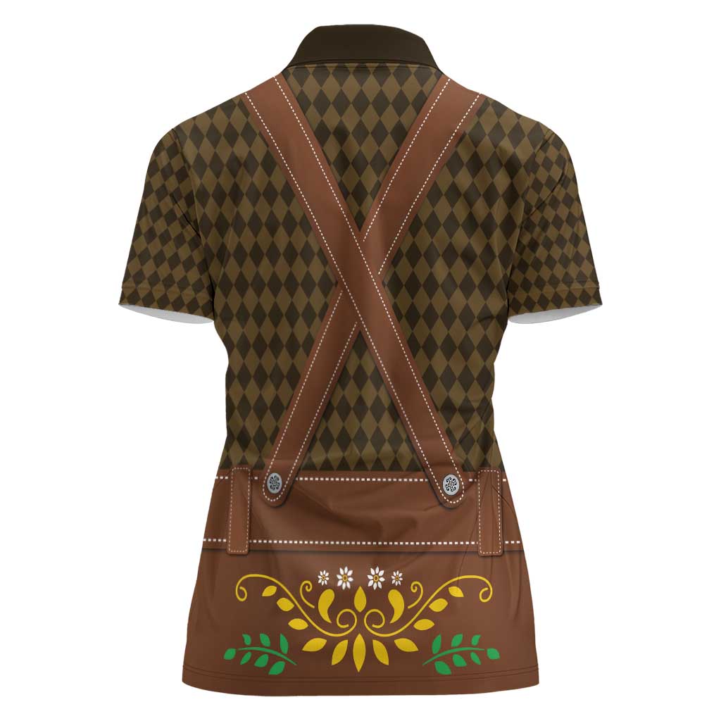 Frank & Stein Oktoberfest Women Polo Shirt Beer Festival German Bavarian - Wonder Print Shop