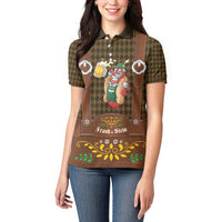 Frank & Stein Oktoberfest Women Polo Shirt Beer Festival German Bavarian - Wonder Print Shop