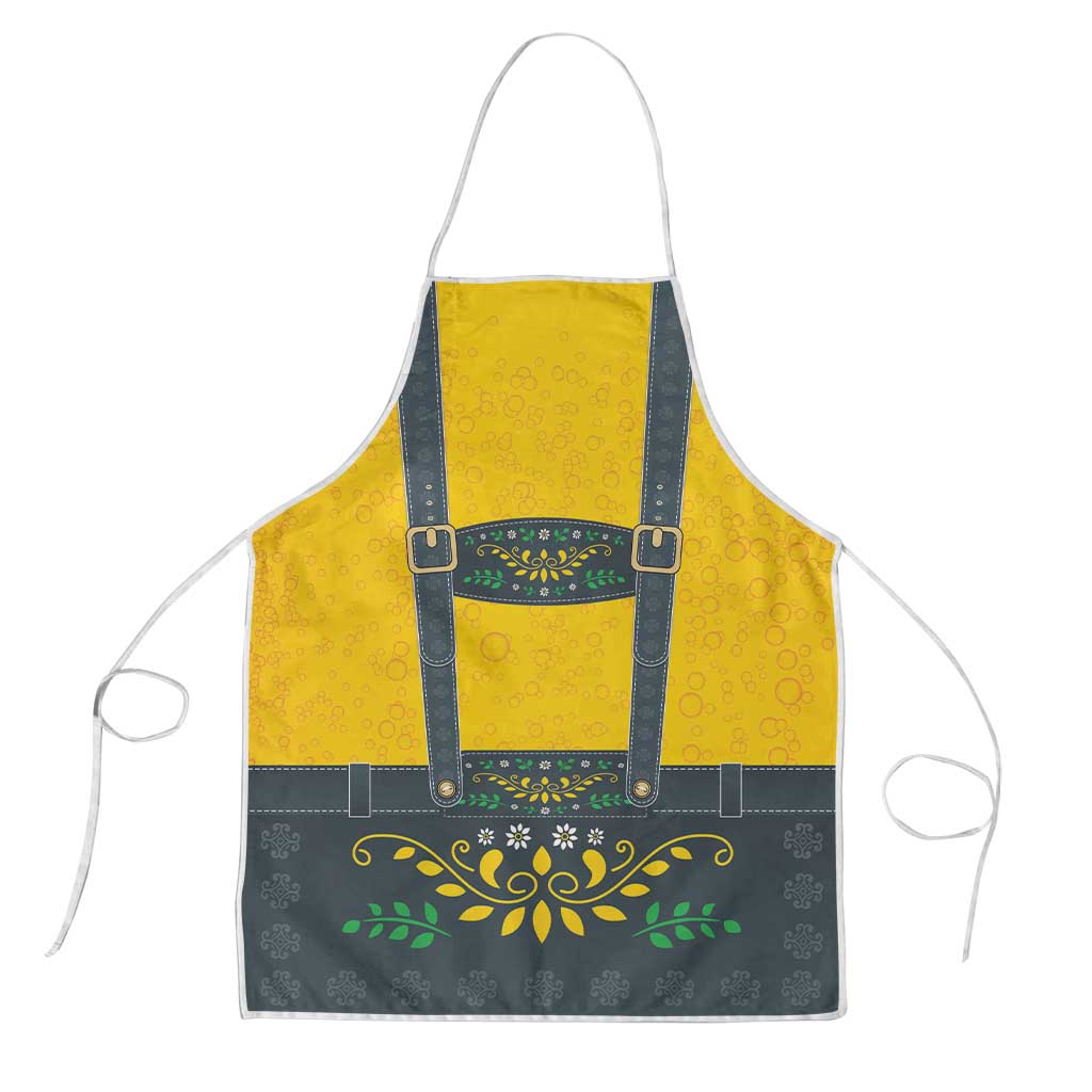 Lederhosen Oktoberfest Apron Bavarian Beer Time - Wonder Print Shop