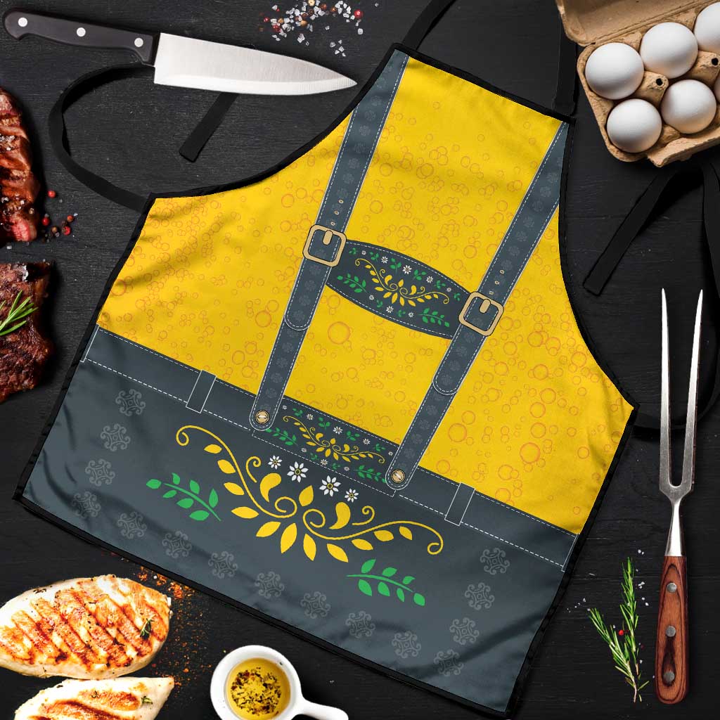 Lederhosen Oktoberfest Apron Bavarian Beer Time - Wonder Print Shop