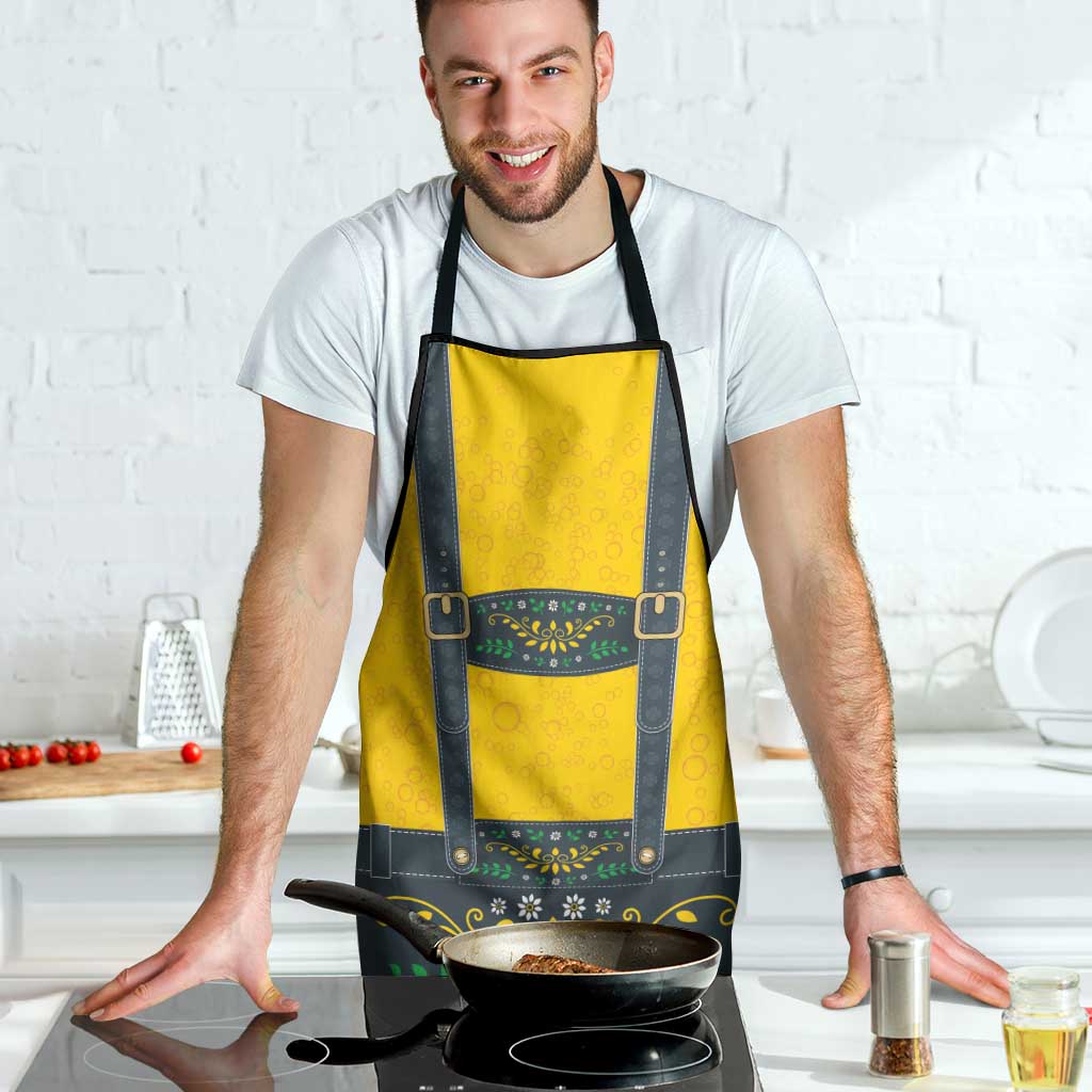 Lederhosen Oktoberfest Apron Bavarian Beer Time - Wonder Print Shop