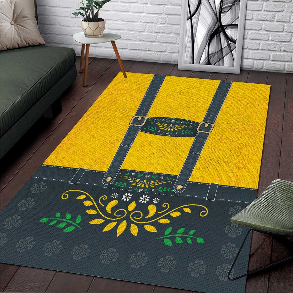 Lederhosen Oktoberfest Area Rug Bavarian Beer Time - Wonder Print Shop