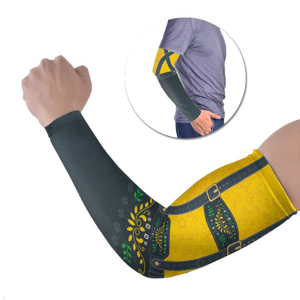 Lederhosen Oktoberfest Arm Sleeves Bavarian Beer Time - Wonder Print Shop