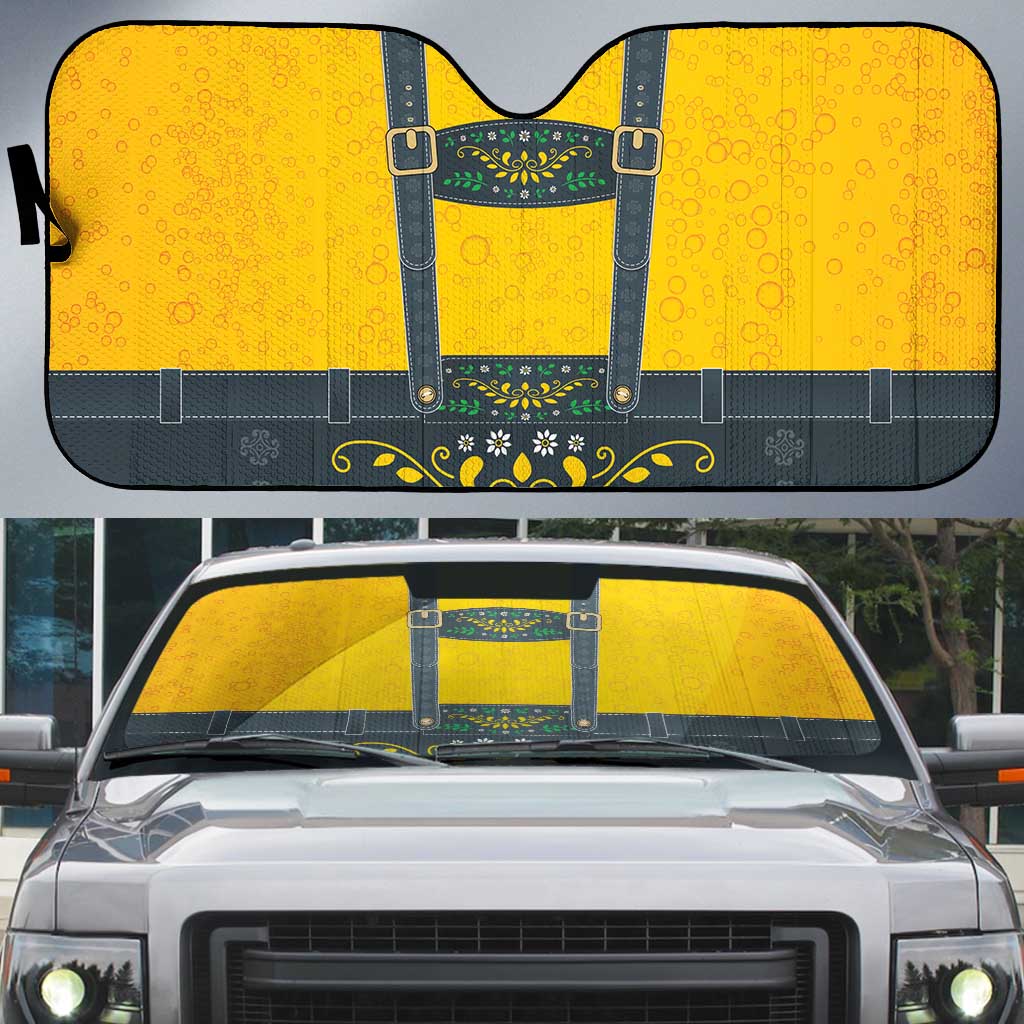 Lederhosen Oktoberfest Auto Sun Shade Bavarian Beer Time - Wonder Print Shop