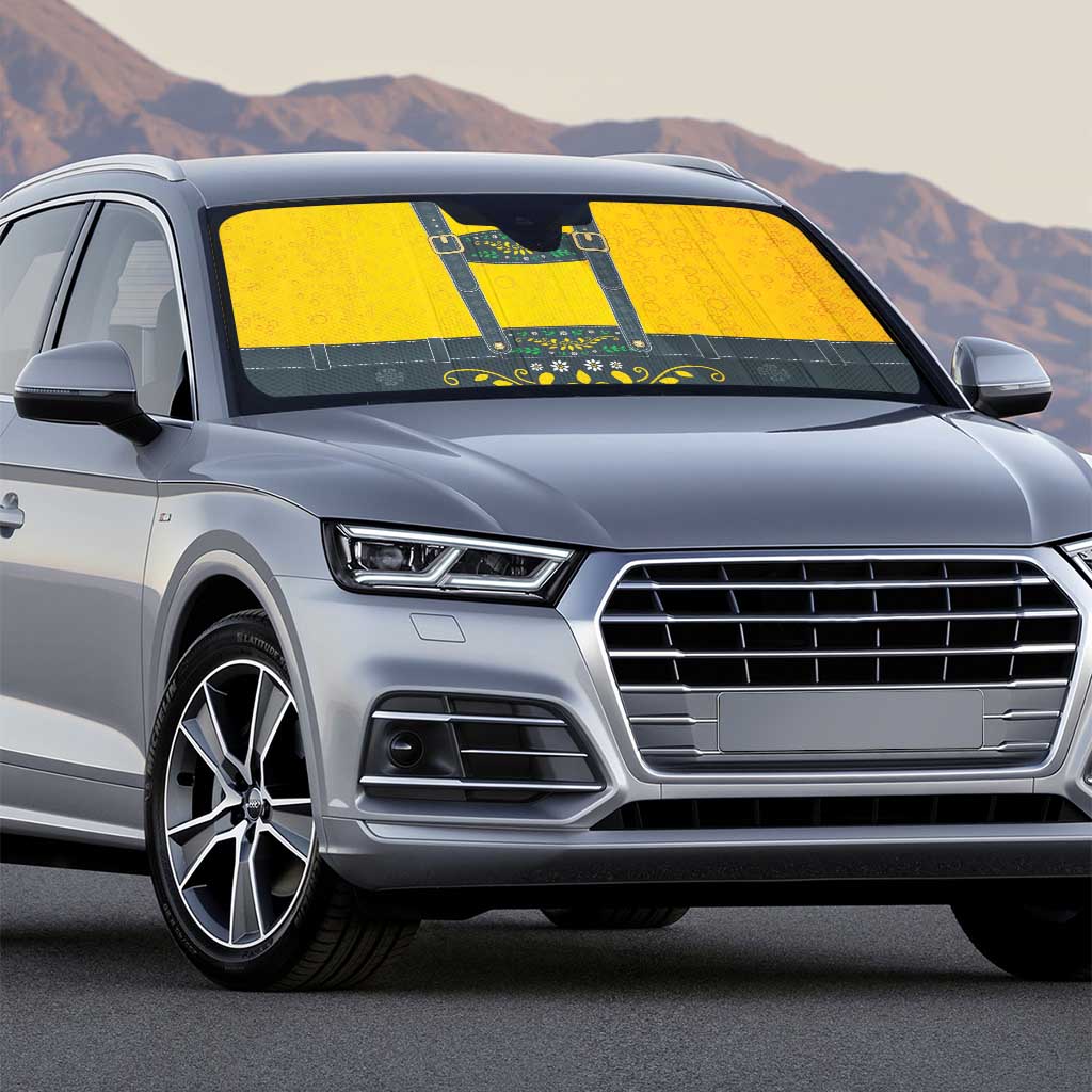 Lederhosen Oktoberfest Auto Sun Shade Bavarian Beer Time - Wonder Print Shop