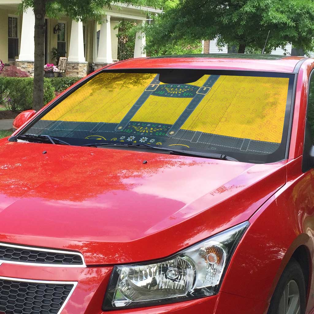 Lederhosen Oktoberfest Auto Sun Shade Bavarian Beer Time - Wonder Print Shop