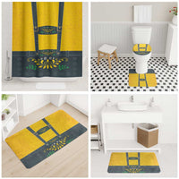 Lederhosen Oktoberfest Bathroom Set Bavarian Beer Time - Wonder Print Shop