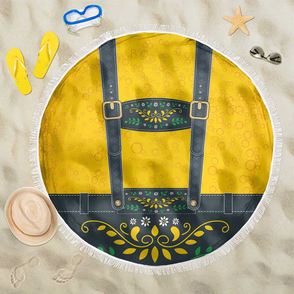 Lederhosen Oktoberfest Beach Blanket Bavarian Beer Time - Wonder Print Shop