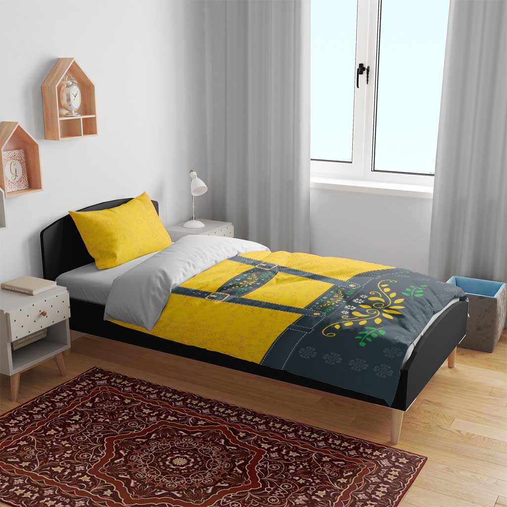 Lederhosen Oktoberfest Bedding Set Bavarian Beer Time - Wonder Print Shop