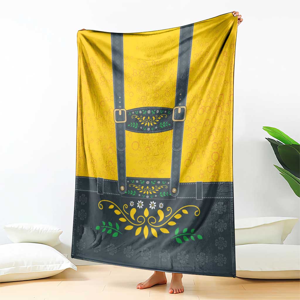 Lederhosen Oktoberfest Blanket Bavarian Beer Time - Wonder Print Shop