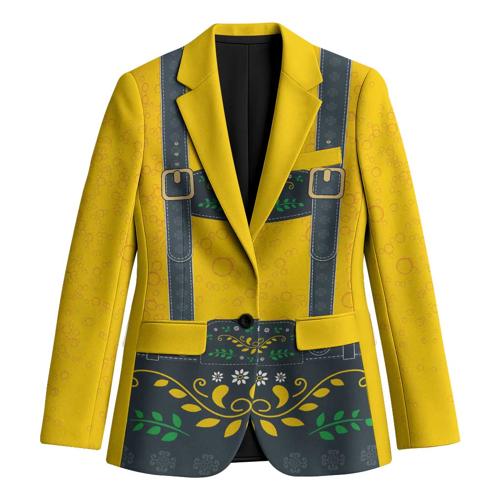 Lederhosen Oktoberfest Blazer Bavarian Beer Time - Wonder Print Shop